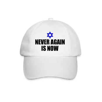 Never again is now - Baseballkappe - Weiß/Weiß - Vorne