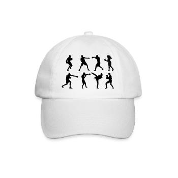 Schattenboxen Boxen - Baseballkappe - Weiß/Weiß - Vorne