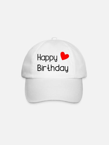 HAPPY BIRTHDAY - Casquette classique - blanc/blanc