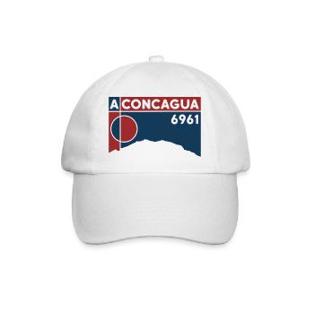 Souvenir de l’ascension du Cerro Aconcagua Andes - Casquette classique - blanc/blanc - Devant
