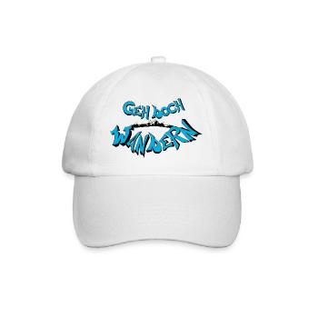 Pourquoi ne pas faire de la randonnée - Casquette classique - blanc/blanc - Devant