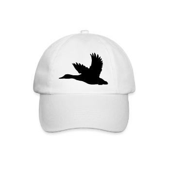 Ente – Perfekt für Jäger und Naturfreunde - Baseballkappe - Weiß/Weiß - Vorne