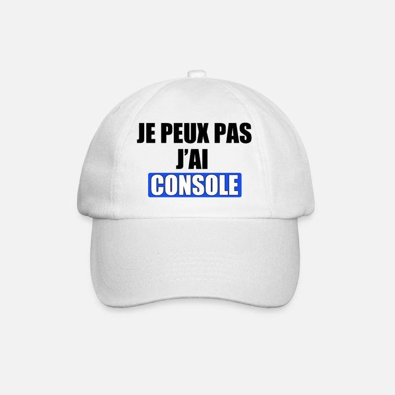 I can't I consoled - Baseball Cap - white/white