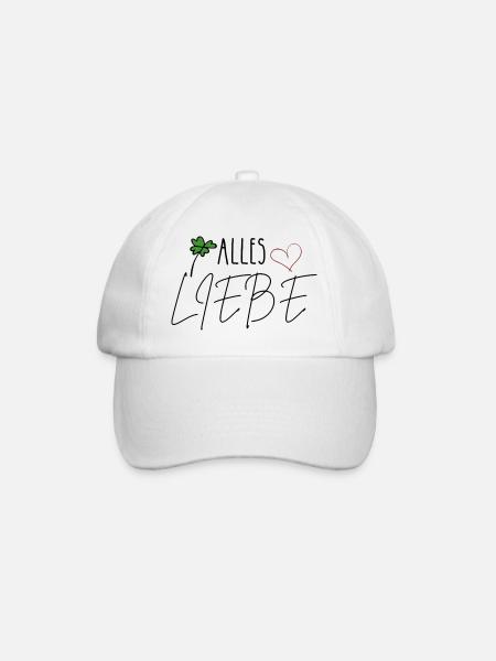 Alles Liebe - Baseballkappe - Weiß/Weiß