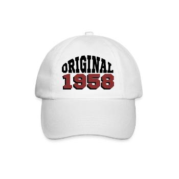 Original 1958 - Baseballkappe - Weiß/Weiß - Vorne