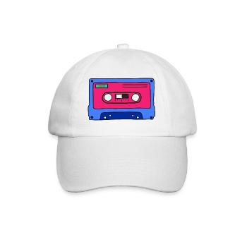 Kassette - Baseballkappe - Weiß/Weiß - Vorne
