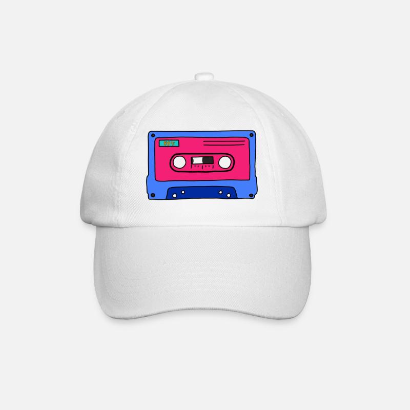 Kassette - Baseballkappe - Weiß/Weiß