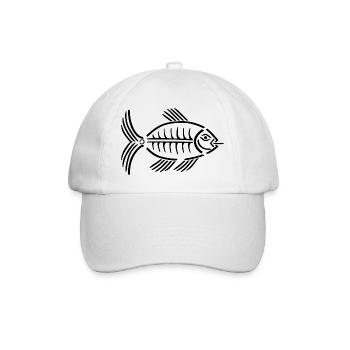 Prehistoric Fish 1.0 - Baseball Cap - white/white - Front