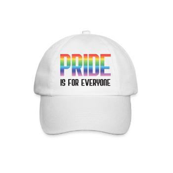 LGBT Pride Month - Pride is for everyone - Baseball Cap - white/white - Front