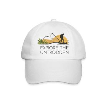 EXPLORE THE UNTRODDEN - Baseball Cap - white/white - Front