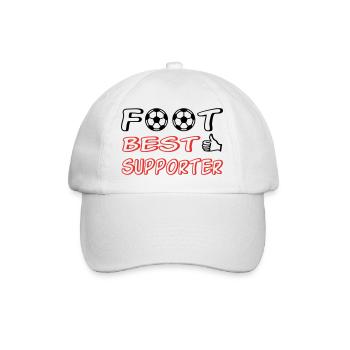 Foot best supporter - Casquette classique - blanc/blanc - Devant