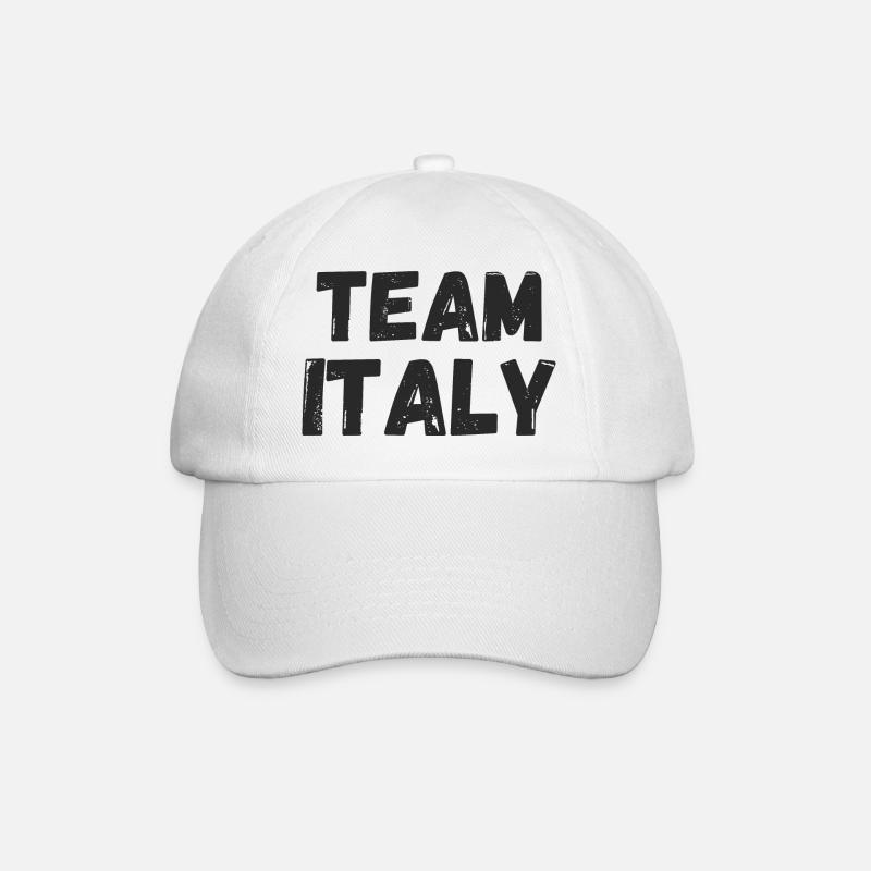 Équipe d’Italie - Casquette classique - blanc/blanc