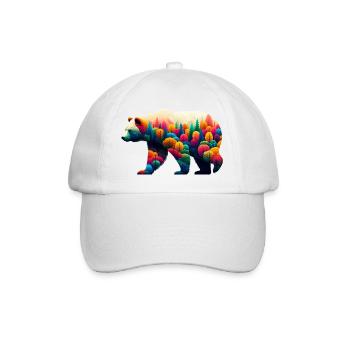 Bear - Baseball Cap - white/white - Front