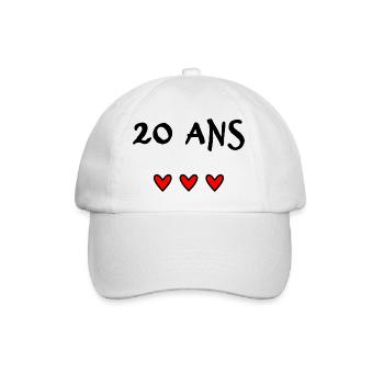 ANNIVERSARY. HAPPY BIRTHDAY. HAPPY BIRTHDAY. - Baseball Cap - white/white - Front