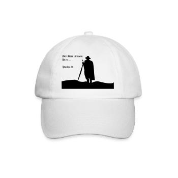 Der Herr ist mein Hirte - Baseballkappe - Weiß/Weiß - Vorne