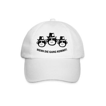 Monkey Gang - Baseball Cap - white/white - Front