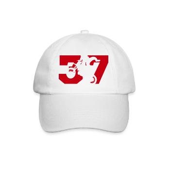 Moto 37 motard - Casquette classique - blanc/blanc - Devant