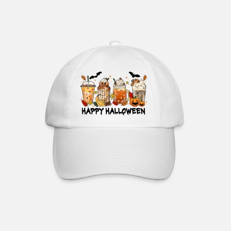 Halloween - Baseballkappe - Weiß/Weiß