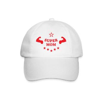 Super Mom - Mother's Day - Baseball Cap - white/white - Front