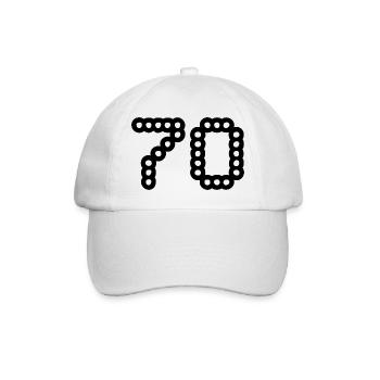 70. 70 YEARS. 70th ANNIVERSARY. 70 YEARS ANNIVERSARY. - Baseball Cap - white/white - Front
