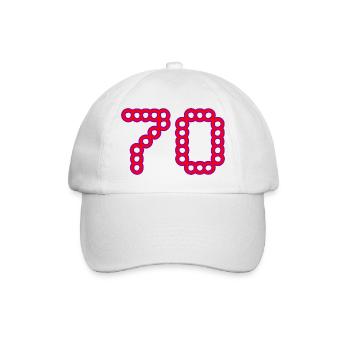 70. 70 YEARS. 70th ANNIVERSARY. 70 YEARS ANNIVERSARY. - Baseball Cap - white/white - Front