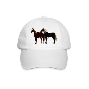 Chevaux - Casquette classique - blanc/blanc - Devant