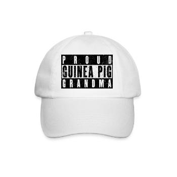 Guinea Pig Grandma - Proud Grandma - Baseball Cap - white/white - Front