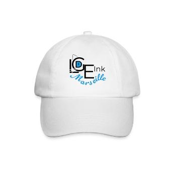 LGDE Ink - L’Œil Félin - Casquette classique - blanc/blanc - Devant