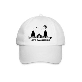 Camping camping-car caravane dicton amusant - Casquette classique - blanc/blanc - Devant