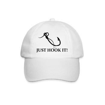 Angler Spruch Fischen Fischer Geschenksidee - Baseballkappe - Weiß/Weiß - Vorne