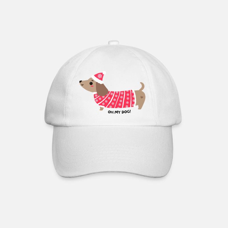 Oh my dog! - Baseball Cap - white/white