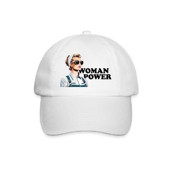 Woman Power - Baseball Cap - white/white - Front