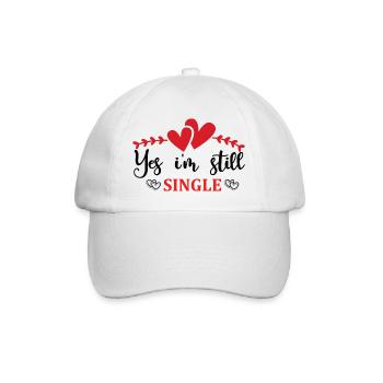 Single - Baseball Cap - white/white - Front