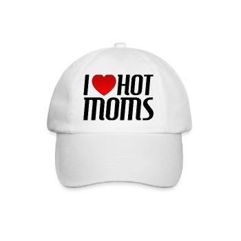 J’adore les mamans sexy - Casquette classique - blanc/blanc - Devant