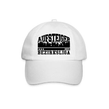 Aufsteiger 2025 Bezirksliga Aufstieg Fußball - Baseballkappe - Weiß/Weiß - Vorne