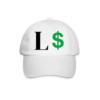 Lettre l dollar - Casquette classique - blanc/blanc - Devant