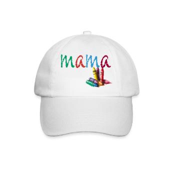 Maman - Craie colorée - Casquette classique - blanc/blanc - Devant