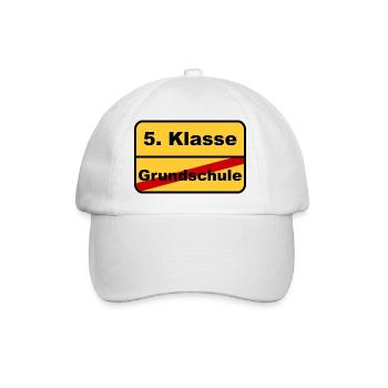Goodbye Grundschule, hallo 5. Klasse - Ortsschild - Baseballkappe - Weiß/Weiß - Vorne