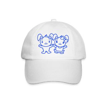2 Bunnies Two Girlfriend Love Couple In Love Cute - Baseball Cap - white/white - Front