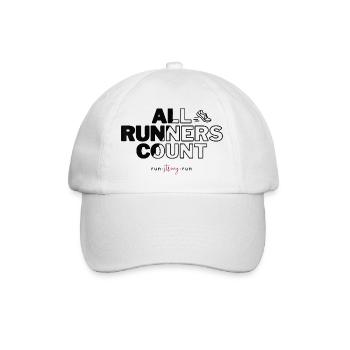 All Runners Count Gift For Runners - Baseball Cap - white/white - Front