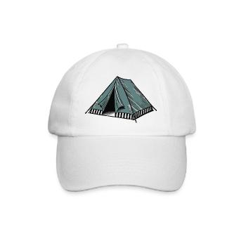 tente - Casquette classique - blanc/blanc - Devant