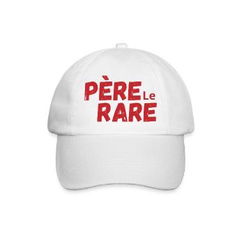 Rare Pearl Dad - Dad Gift Idea - Baseball Cap - white/white - Front