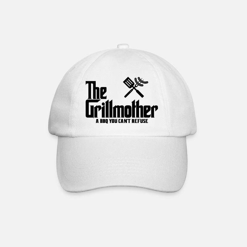 Die Grillmutter - Baseballkappe - Weiß/Weiß