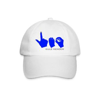 Leo with blue color - Baseball Cap - white/white - Front