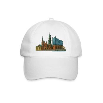 Horizon de Hambourg - Casquette classique - blanc/blanc - Devant