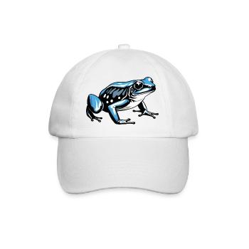 Frosch - Cute Amphibian Design - Baseballkappe - Weiß/Weiß - Vorne