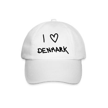 J’adore le Danemark - Casquette classique - blanc/blanc - Devant
