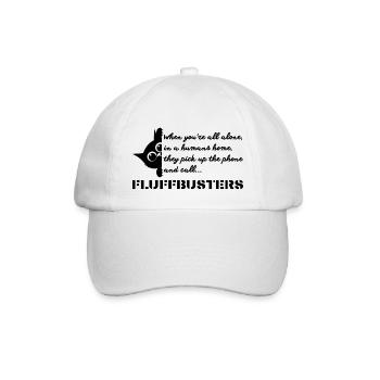 Fluffbusters Humans Home - Baseballkappe - Weiß/Weiß - Vorne