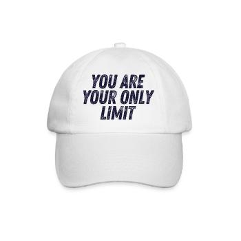 You are your only limit - Baseballkappe - Weiß/Weiß - Vorne