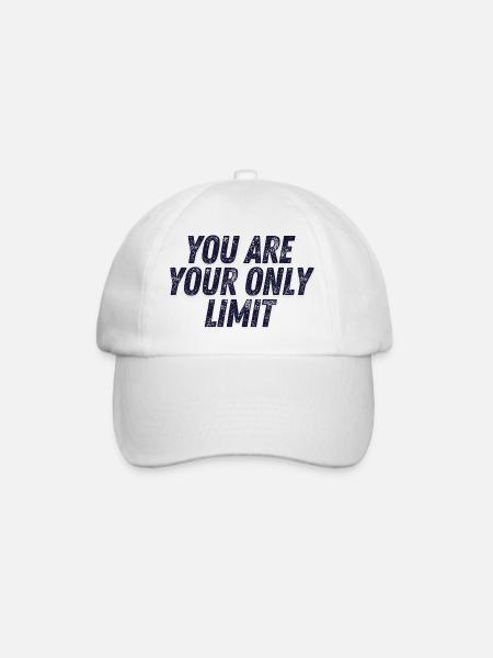 You are your only limit - Baseball Cap - white/white